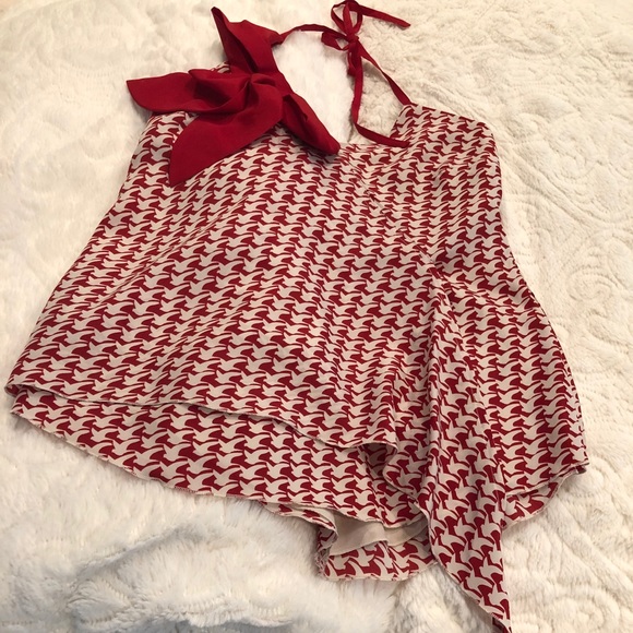 Jessica Simpson's Patterned Tied Halter Top - Picture 5 of 6